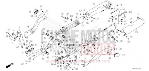 SILENCIEUX D'ECHAPPEMENT GL1800BDN de 2022